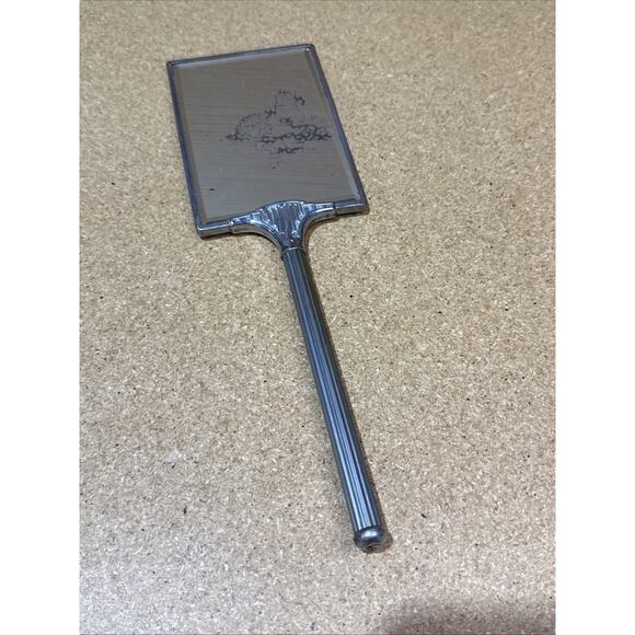 VTG Art Deco Hand Mirror – 1920s/30s – Reverse Painted Glass – Vanity Decor 13x4 - Picture 5 of 6